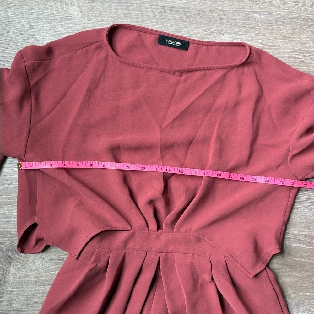 RACHEL COMEY PALOMA DRESS RUST 6 - Picture 10 of 12